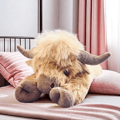 Qozy Weighted Highland Cow Plush
